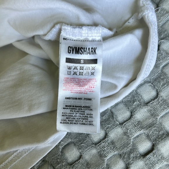 White GymShark T-Shirt - Picture 8 of 8